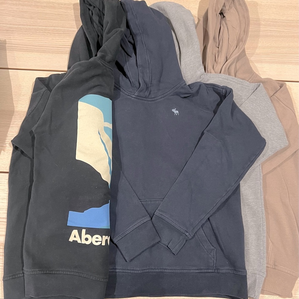 Lot of four hoodies.